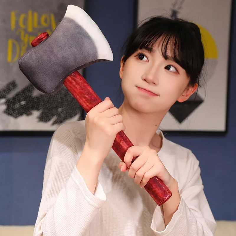 Simulation Stuffed Axe Plush Toys Lifelike Felling Tool Doll Creative Full Pillow Sofa Cushion Birthday Gift J251020