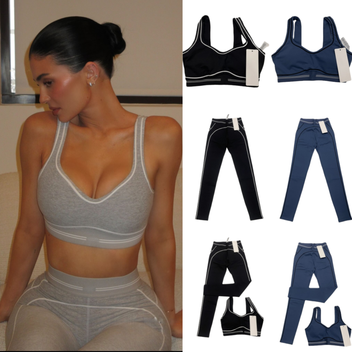 25 Tops NEW 10A Breathable leggings Women Soft Elastic Socks Outfits Pants Fiess Wear Set Sports Bra Shorts sports yoga aloliness women clothes