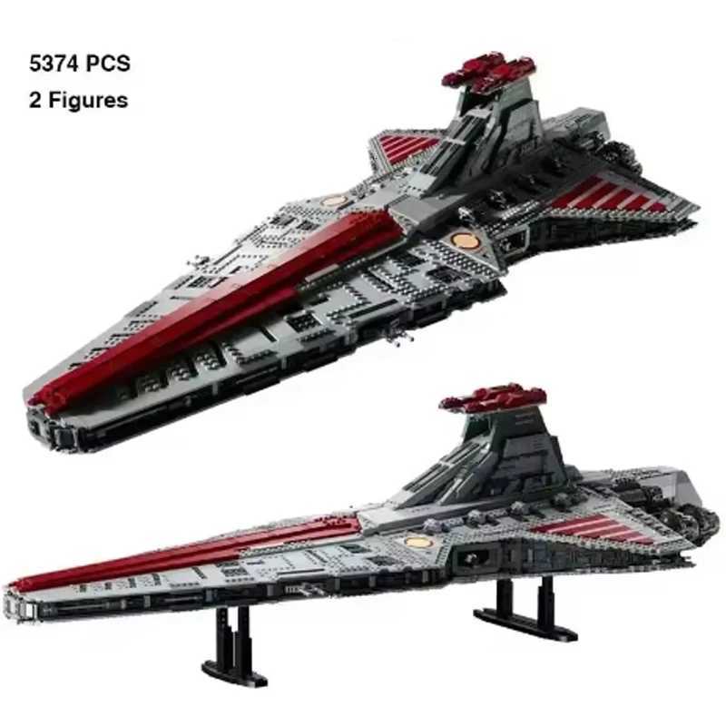 Stock NEW 75367 Biggest Venator Class Republic Attacks Cruiser Building Set Blocks Bricks Toys for Kids Birthday Gifts Decorate Z251018