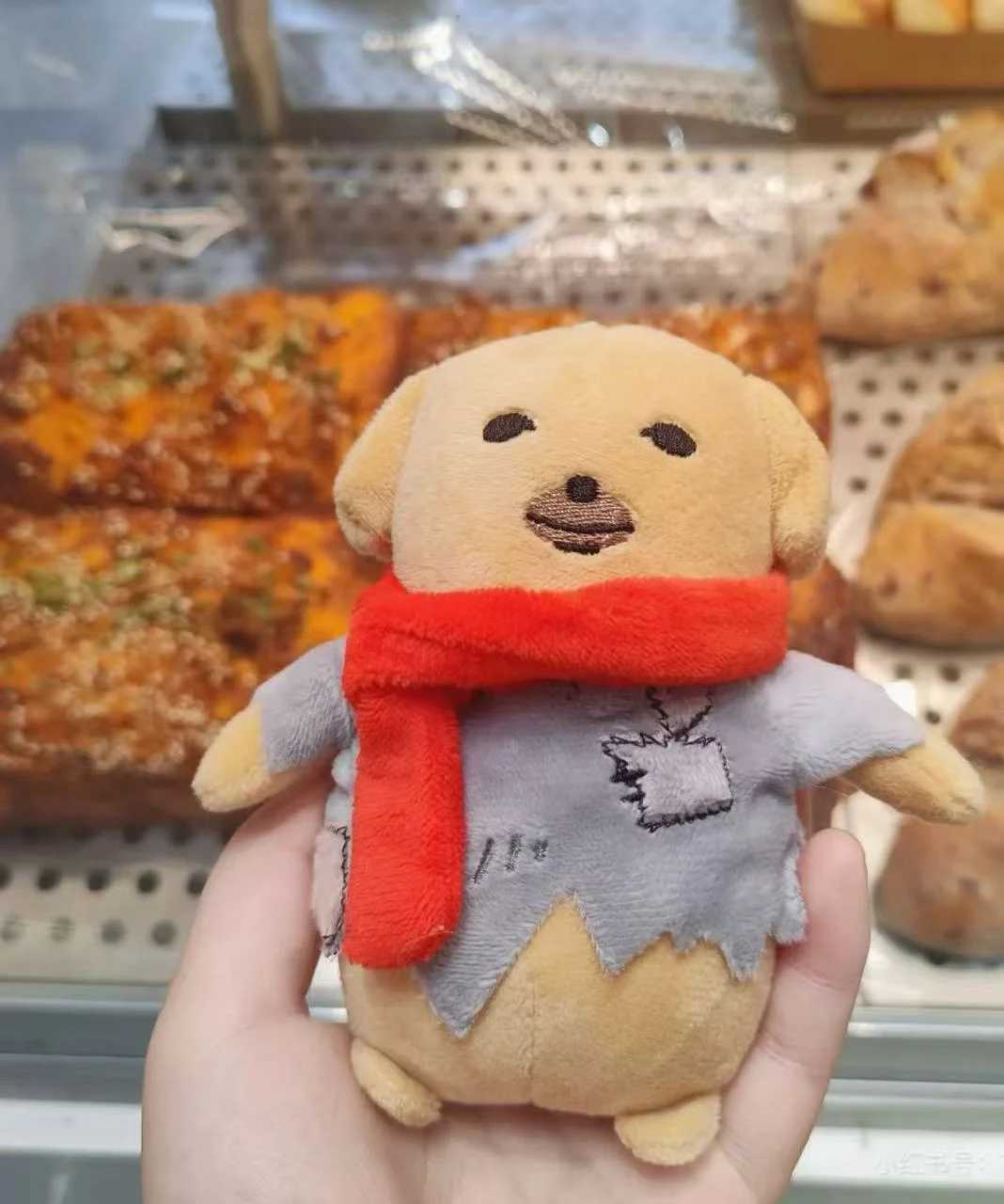 12cm Dipping Sauce Dog Plush Doll Korean Popular Puppy Poor Tired Dog Soft Stuffed Animal Funny Pendants Gifts for Kids J251020