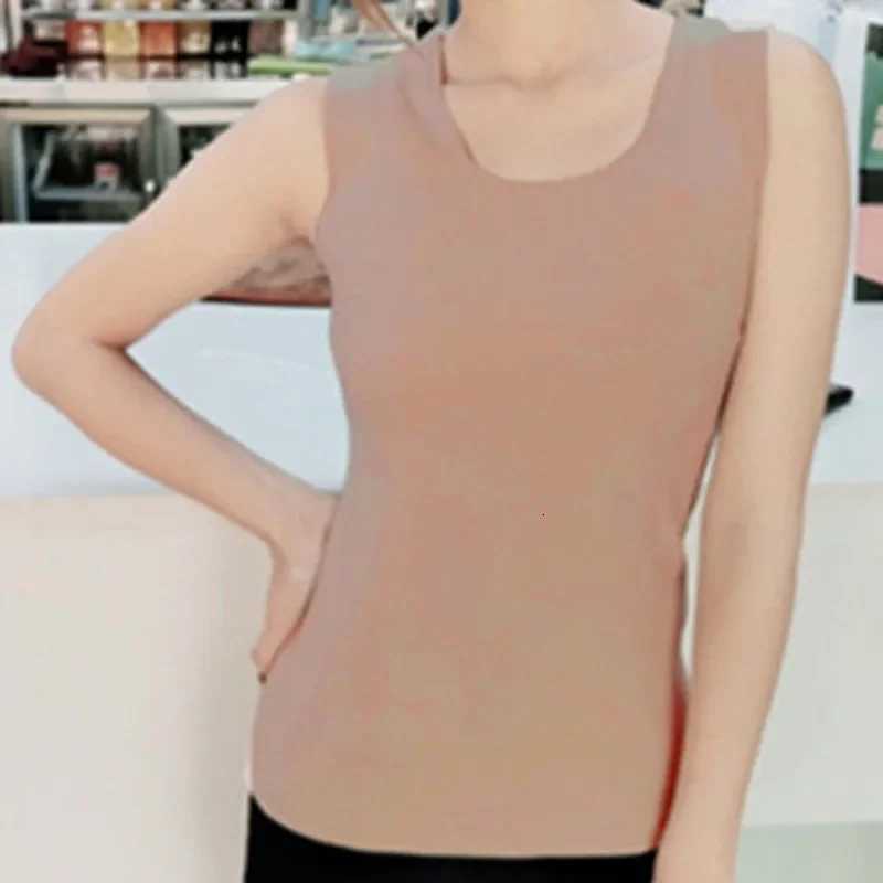 Thermal Shirt Women Sleeveless Elastic Velvet Vest Women Thermal Top Sling Warm Underwear Women Soft thermo shirt women SexyT251020