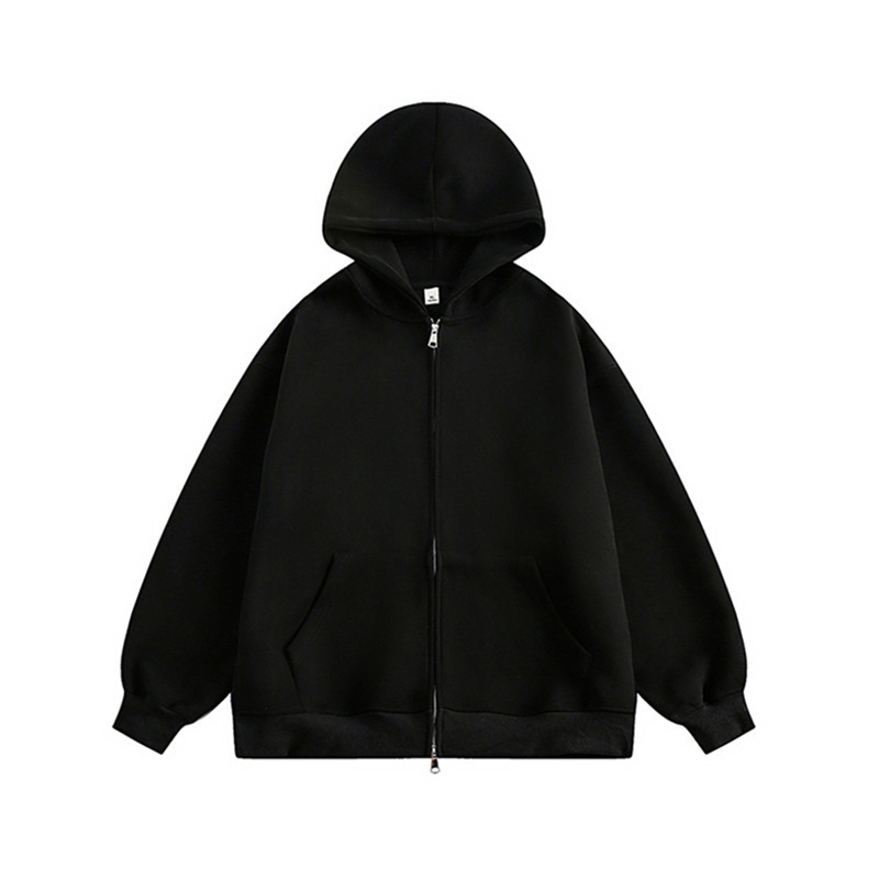 460G Heavyweight Cross-border Double Zipper Hooded Designer Hoodie Jacket Tracksuit Men Polo Veste Coat Cardigan Sweatshirt Trendy Brand High-end Feel