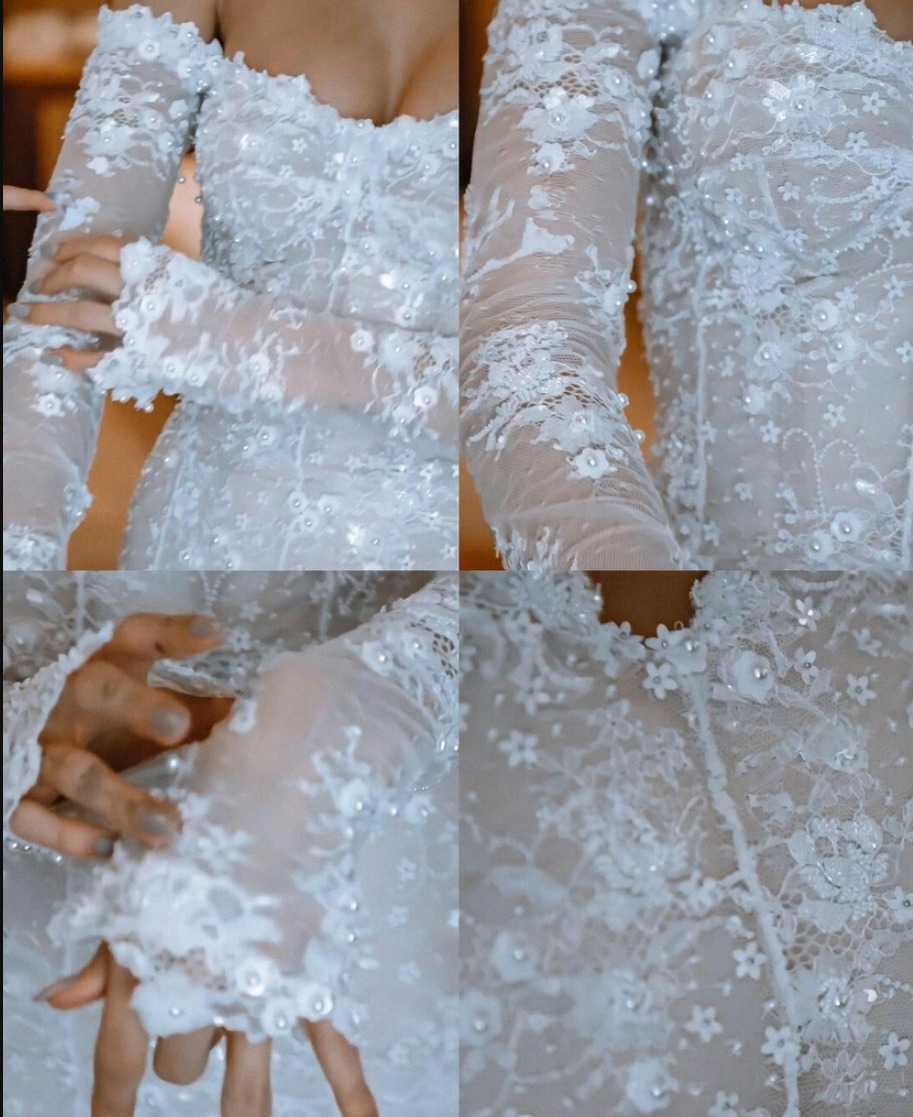 Bieber Hailey Justine Wedding Party Embroidery Custom Words Anniversaries Important Events Bridal Veil 400cm