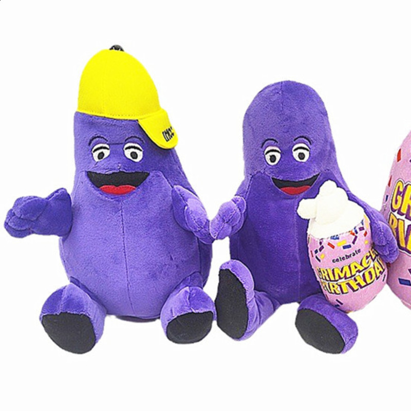 1-2pcs Grimace Birthday Grimace Plush Toy Grimace Shake Plush Color Doll Game Stuffed Animal Soft Toy Mascot Bottle Gift Boy Kid 240113