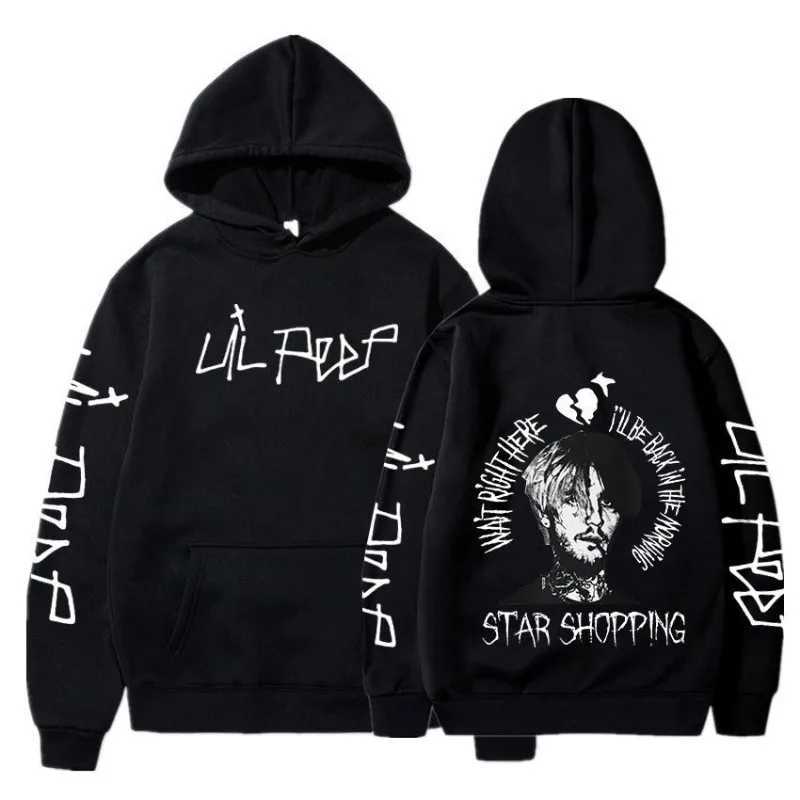 Rapper Lil Peep Cry Baby Hoodies Men Clothing Fashion Vintag Hoodies Fashion Letter Printed Graphic Sweatshirts Casual Harajuku W251020
