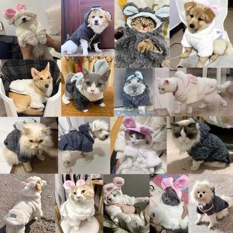 Warm Plush Pet Dog et Coat Bear Pattern Dog Clothes Winter Puppy Costumes Fashion Cat et Coat Pet Overcoat Dog Costumes C2510201
