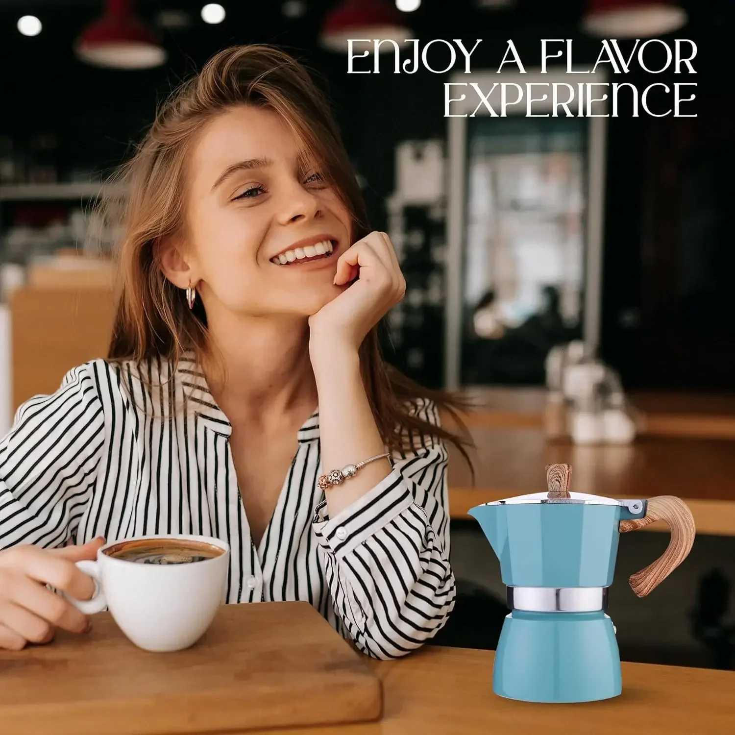 150300ML Premium Aluminum Moka Pot Coffee Maker Handcrafted for Rich Flavor Italian Style for He Outdoor Camping Easy To Use Y251020