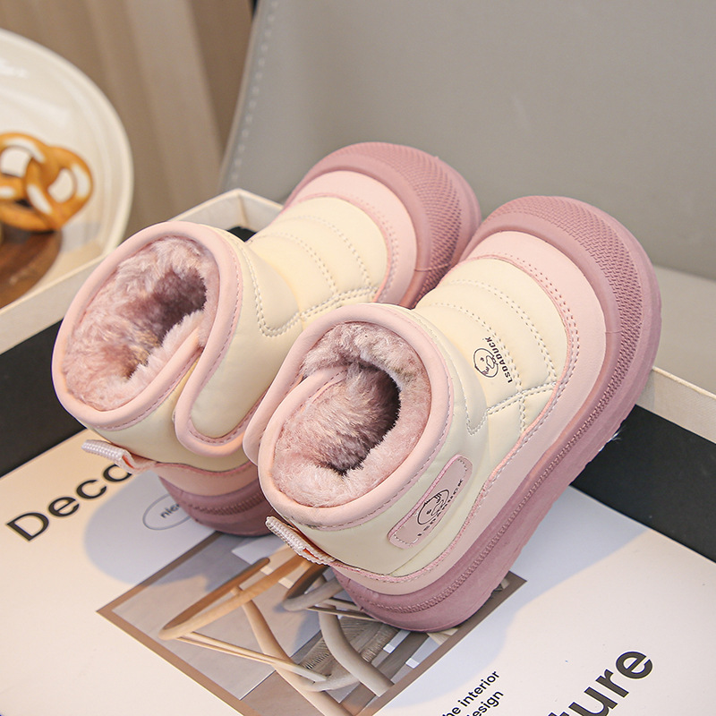 Toddler Boots Kids Ankle Boots for Boys Girls Cutefeet Child Plush Fur Warm Winter Boots Shoes Sizes 21 - 32 C1198