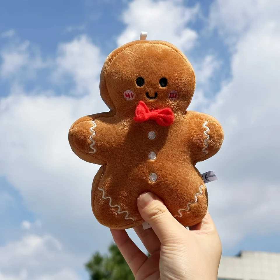 17cm Cute Christmas Gingerbread Man Plush Toy Chocolate Cookie Doll Christmas Tree Decor Xmas Pendant Christmas Gifts For Kids J251020