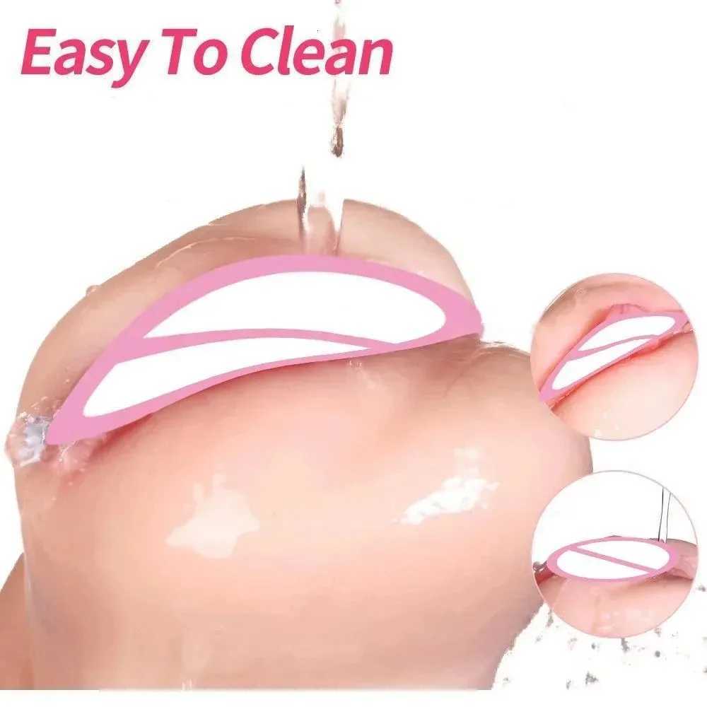 3D Artificial Male Masturbators Cup Realistic Vaginal Pocket Pussy Real Vagina Anal Soft Ass Sex Toy for Men Masturbation W251020