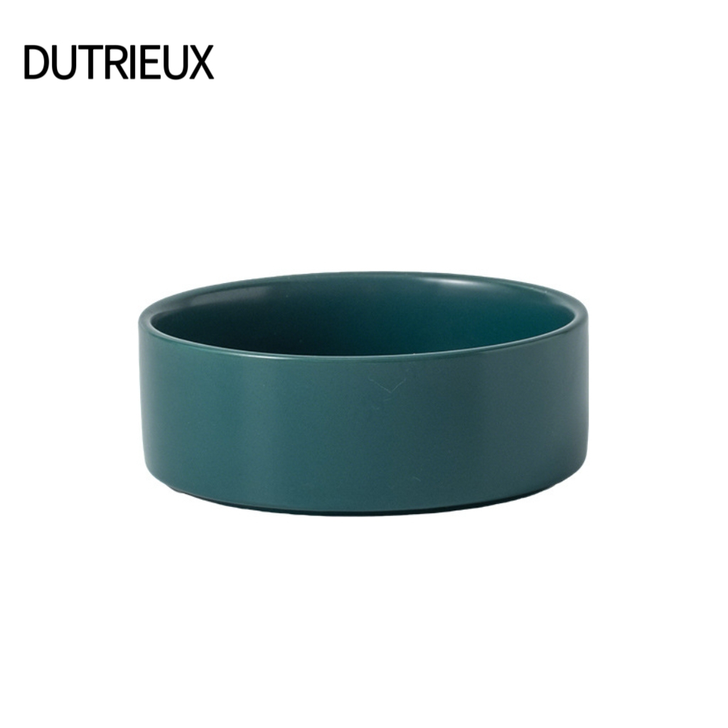 K3286 Neck support and raised pet food bowl, non-slip and tip-proof, stainless steel/ceramic liner, wholesale