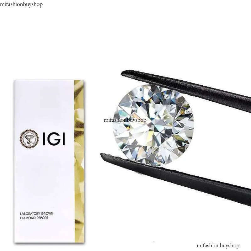 IGI 3.21 Ct VS1 Lab Grown White Radiant Emerald Shape round Engagement Rings for Jewelry Making Loose Dias