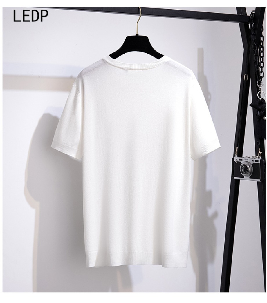 233232 Eternal Night Reflective Large Size Women's T-shirt Full Spectrum Lighting Embedded Underground City Life Slimming Doomsday Infrastructure Style