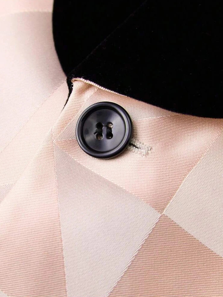 Mens slimfitting 2piece suit set including a luxurious party jacket and pants perfect for weddings gatherings and other f 251021