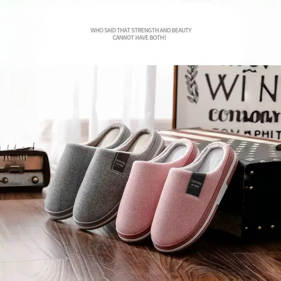 Winter Warm Fur Slippers for Men Women Couples House Non Slip Soft Shoes Comfort Flat Heel Home Indoor Bedroom Plush Slippers 251021