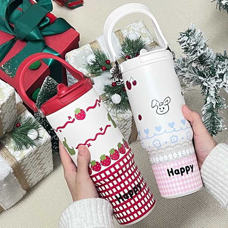 Creative Large Capaci Stainl Steel Thermal Cup King Car Carrier St Wens Sle Durable Portable Water Bottle Gift Y251021