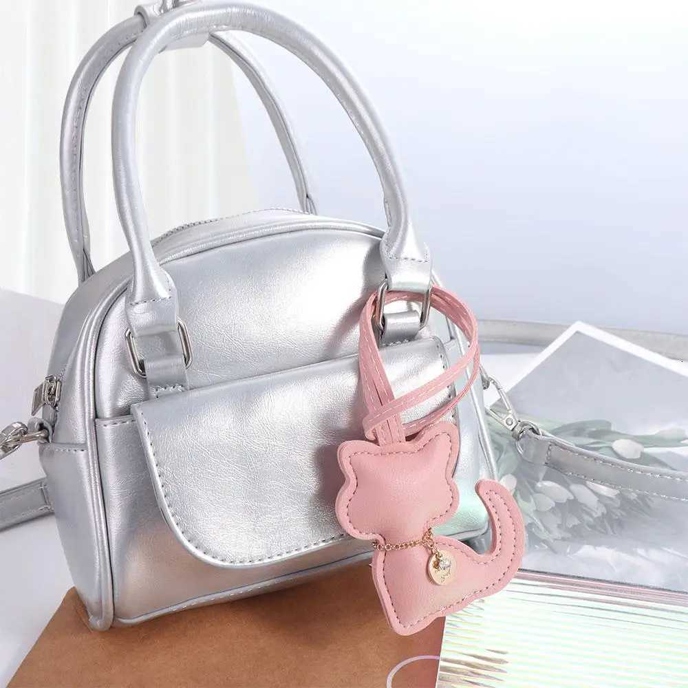 Cute Car Key Holder Cat Keychain Animal Fashion PU Leather Keyring Colorful Creative Kitty Bag Pendant Bag Hanging W251021