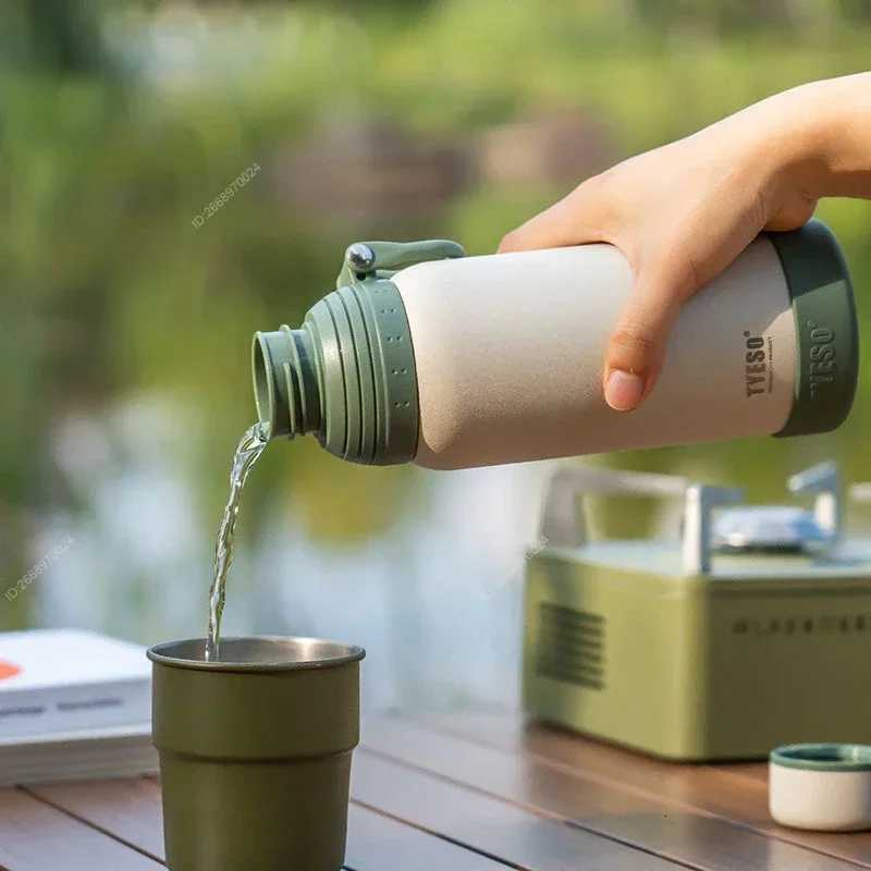 To Stainless Steel DoubleLid Insated Sports Water Bottle Outdoor Large Capacity Flask Stylish Water Cup Portable Handheld Y251021