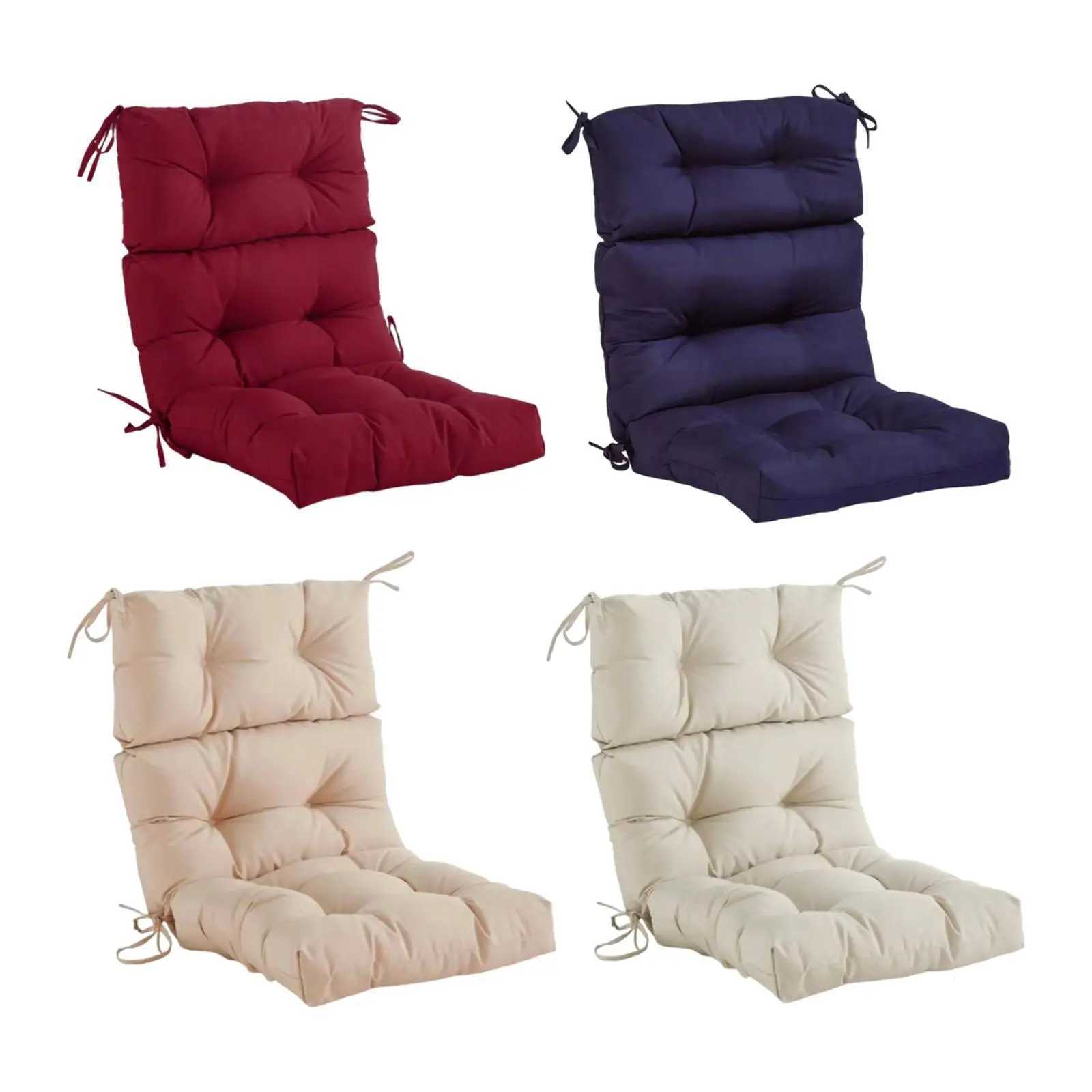 Outdoor Seat Back Chair Cushion Comfortable Yard Soft Spring Summer with Ties Cafe Balcony Outside Patio Garden Seat Cushion X251021