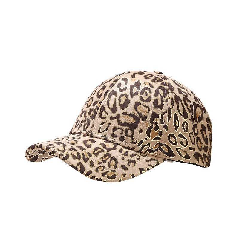 New Leopard Print Gold Stamping Pattern Baseball Cap for Men and Women Spring and Autumn Outdoor Sun Protection Hat Couple Hat H251020