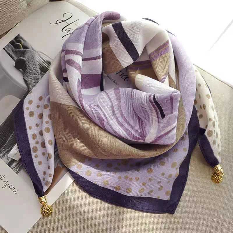 New buck scarf for wen square scarf lazy pendant ins scarf neck decoration fashionab and versatiW251021