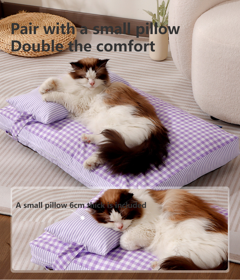 All-Season Pet Mat for Dogs & Cats, Warm Sleeping Pad for Winter, Non-Slip Floor Mat for Pet Bed