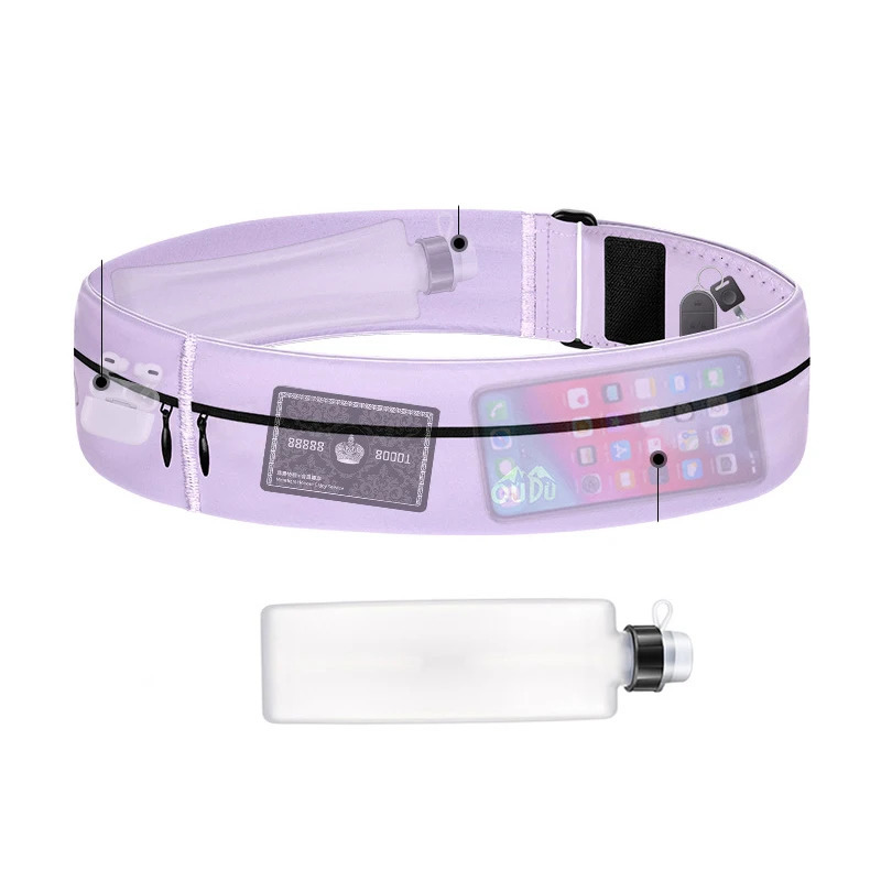 Running Belt Waist Bag with Water Bottle Women Sports Fanny Pack Men Phone Pouch Jogging Gym Bags Hydration Run Accessories 251021