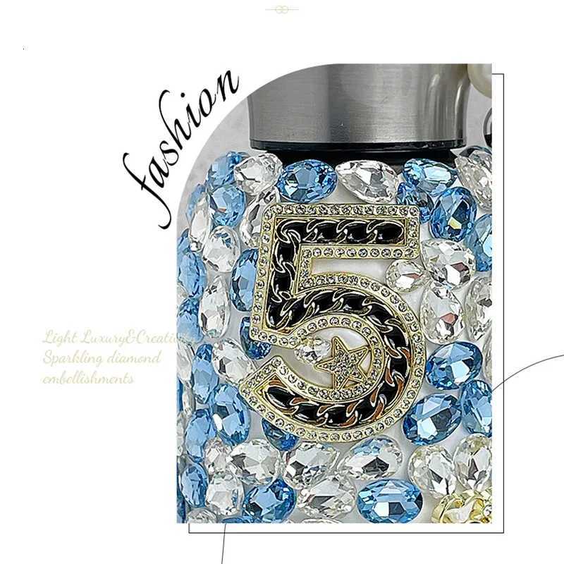 Luxury Rhinestone Insated Cup Portable Large Belly Cup Stainless Steel Pearl Handheld Water Bottle lia Sinensis Thermoses Y251021