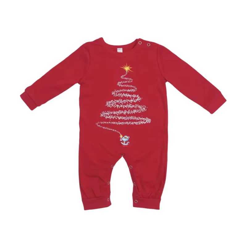 2025 New Family Christmas Pajamas Mom Dad Kids Matching Clothing Set Baby Romper Pjs Soft Loose 2 Pieces Suit Homewear Xmas Look L251021HG6I