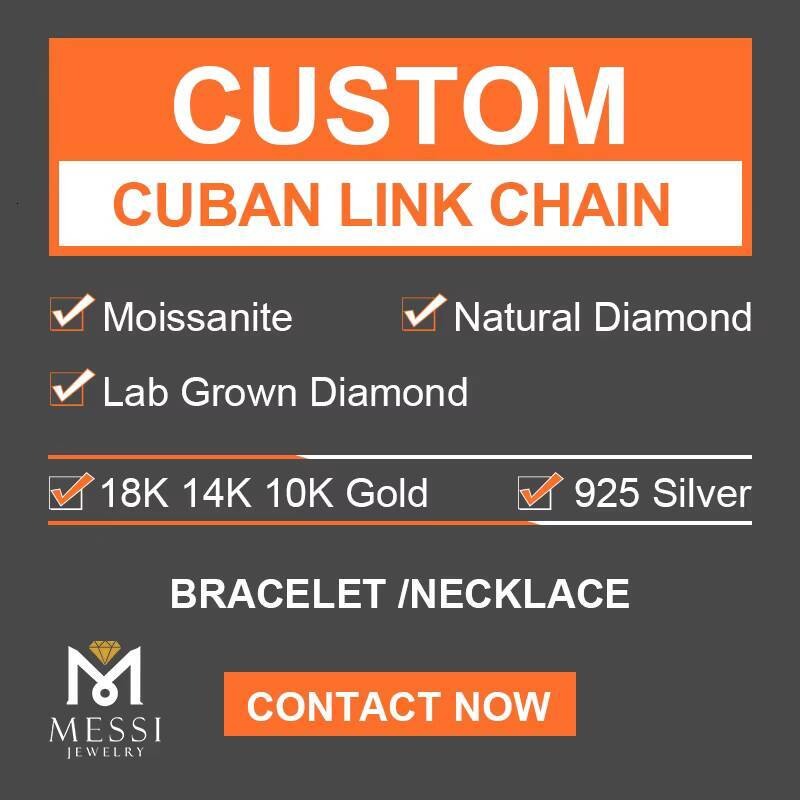 Hip Hop Jewelry Moissanite Cuban Necklace Ice Out Moissanite Cuban Link Chain
