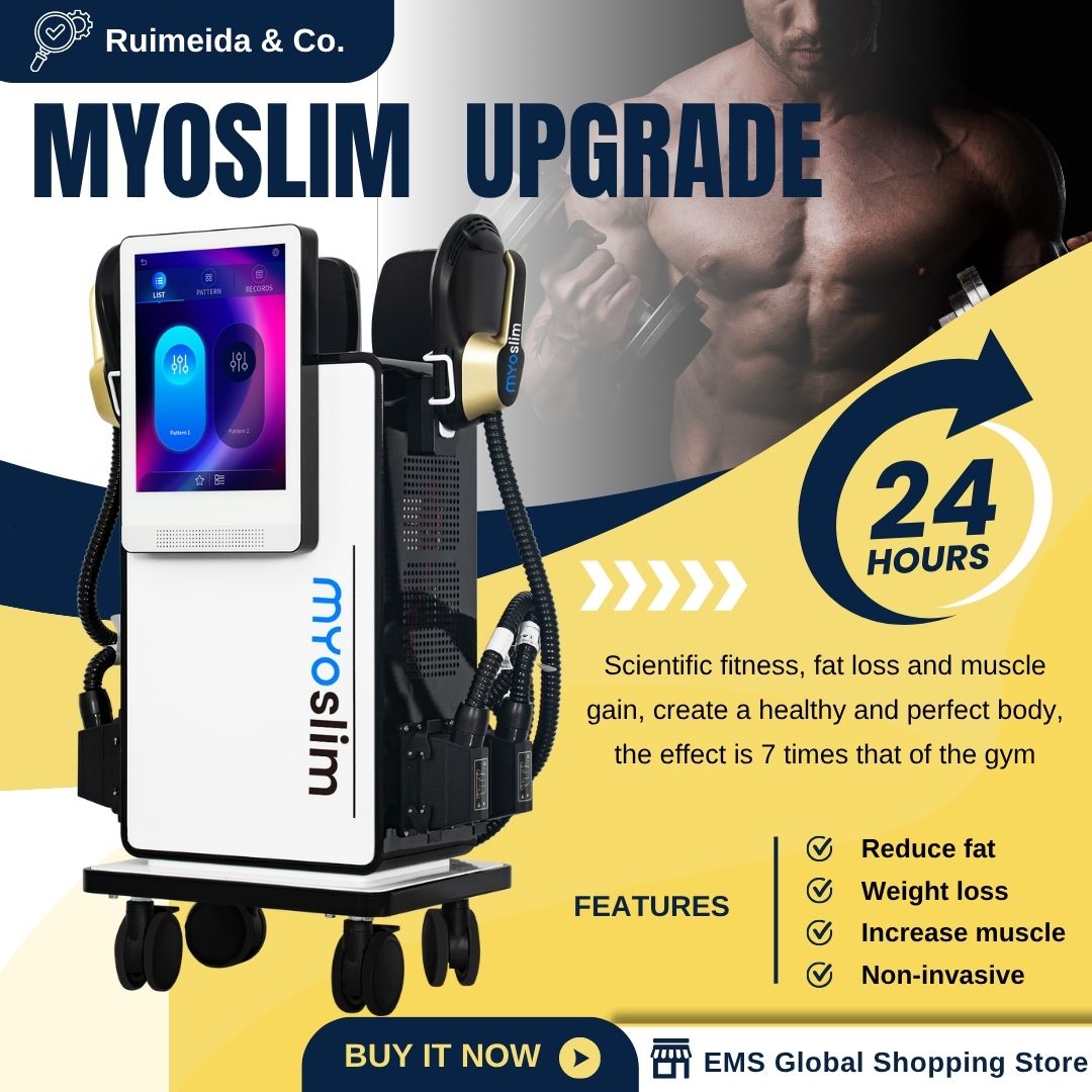 Non-Invasive EMS Body Sculpting Machine 15Tesla 200HZ HI-emt MYOSLIM Technology For Fat Reduction and Muscle Building Beauty Salon Use