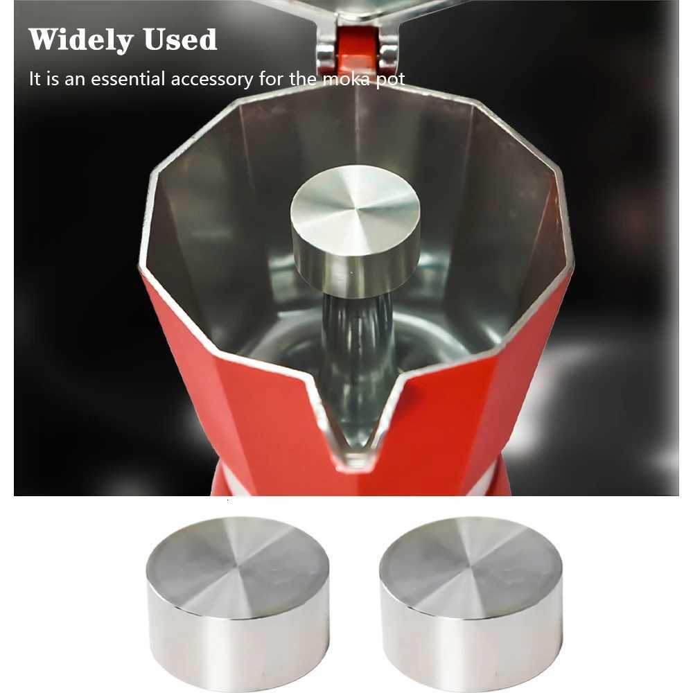 Stainless Steel Moka Pot Stovetop Splashproof Valve Moka Pot Splashproof Cover Splash Cap resso Coffee Maker Accessories Y251020