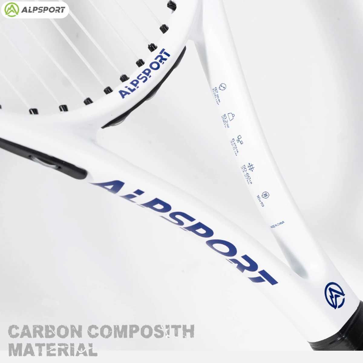 ALPSPORT Carbon Fiber Tennis Racket T800 8KProfessional Grade with BagStrap Lightweight Training Racquet for Adults MenWomen W251021