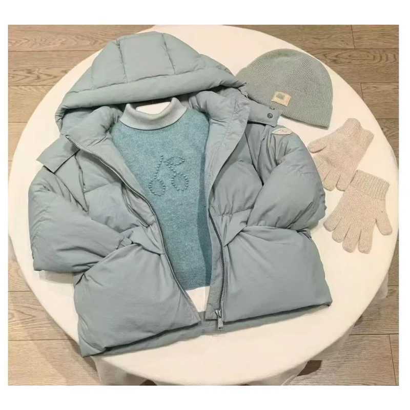 Presale 2025 Autumn Winter BP Baby Girls Warm Blue Down Coat Baby Boys Jackets Kids Boutique Clothes Winter Clothes for GirlsT251021