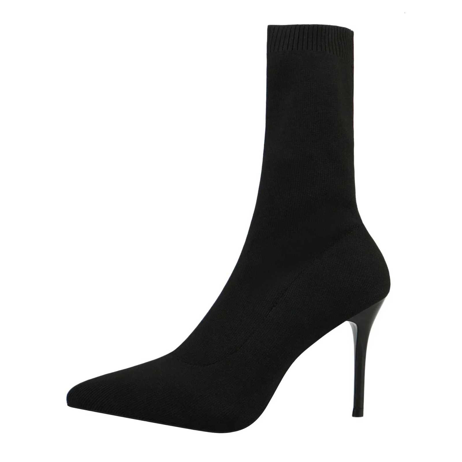 Sexy Sock Boots Knitting Stretch Boots High Heels for Women Fashion Shoes 2024 Spring Autumn Ankle Boots Female Z251020