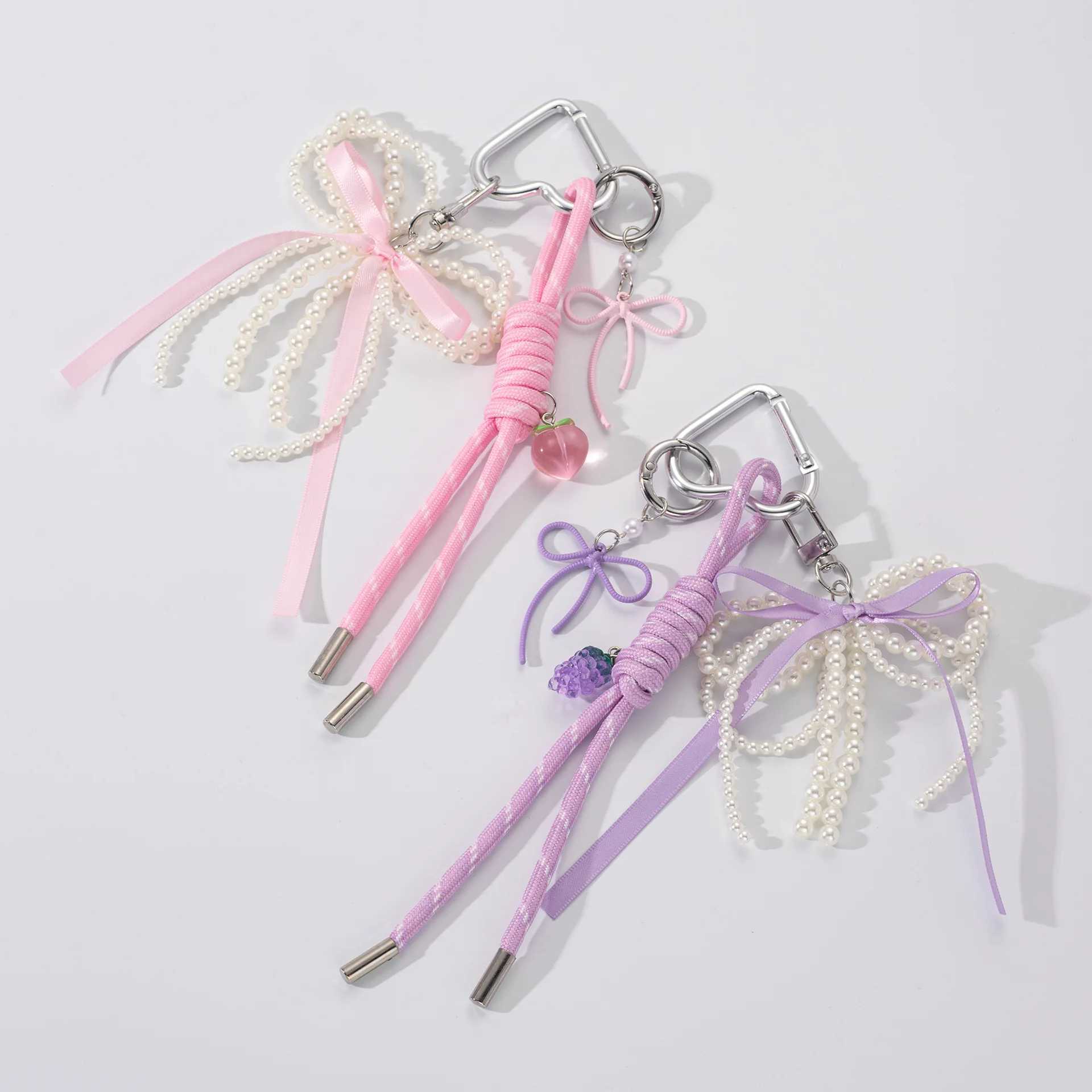 Blackhearted Creative Key Chain Cute And Charming Aesthetic Art Rope Metal Woven Pendant Bag Mobile Phone Pendant J251121