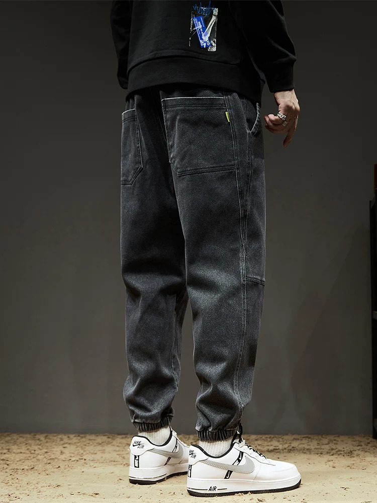 Autumn Baggy Jeans Men Streetwear Denim Jogger Pants Loose Fit Stretch Cargo Trousers 251017