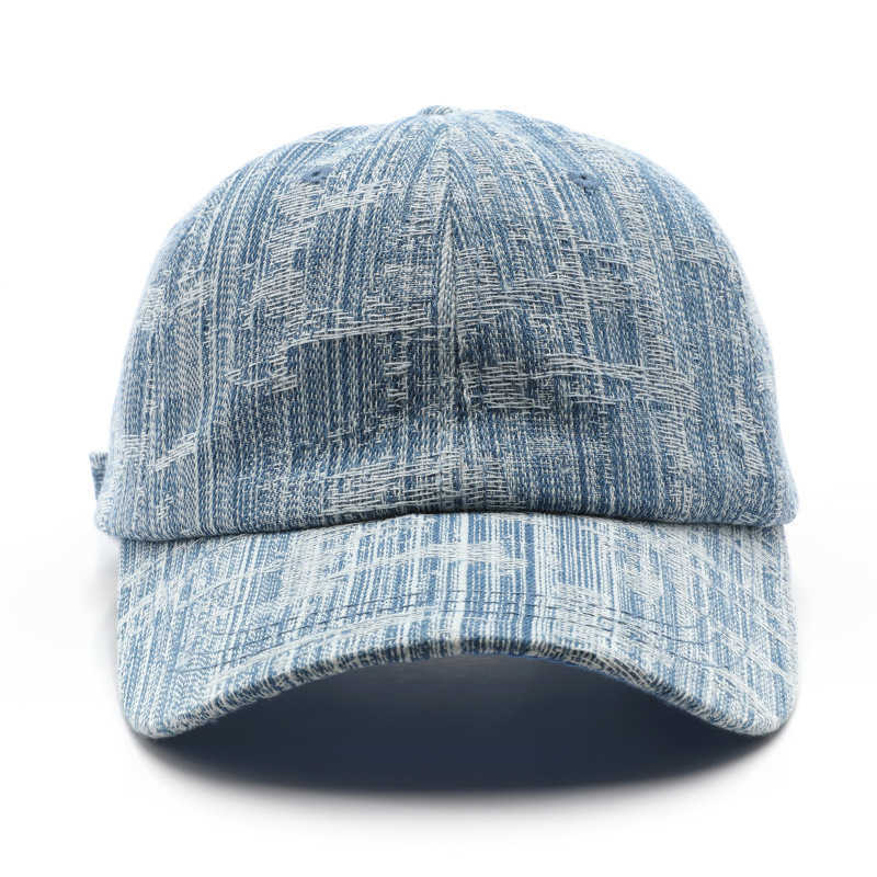Womens Hat Spring and Autumn Personality Solid Color Plain Denim Baseball Cap Outdoor Mens Travel Sun Protection Visor Cap H251020