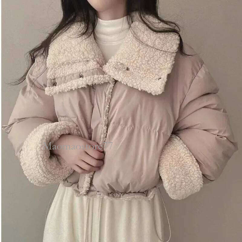 Women's Winter Tops Jacket Cotton Coat Skinny Long Sleeve Lapel Short Warm Thickened Vintage New Comfortable Versatile womens coat