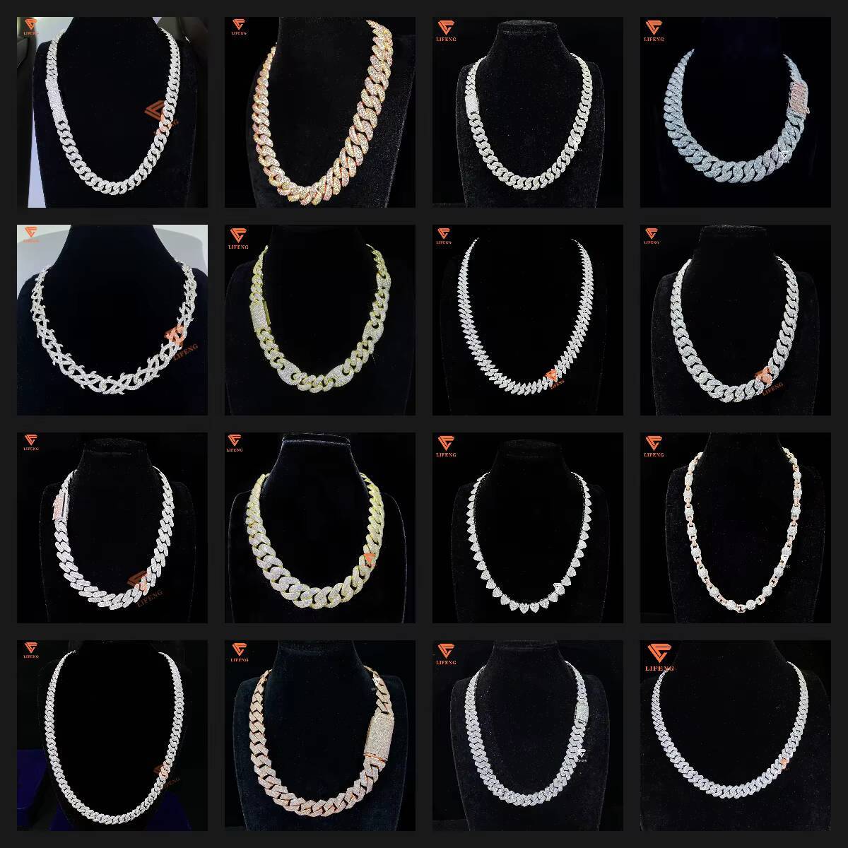 925 Silver Moissanite Cuban Link Chain for Men 8mm 12mm 14mm 15mm 16mm 18mm 20mm Iced Out Hip Hop Vvs Moissanite Fine Necklaces