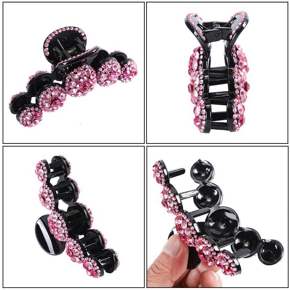 AWAYTR Large Diamond Hair Claws Crab Hairpins Crystal Hair Clips Barrettes Hairgrip Ponytail Women Hair AccessoriesW254021