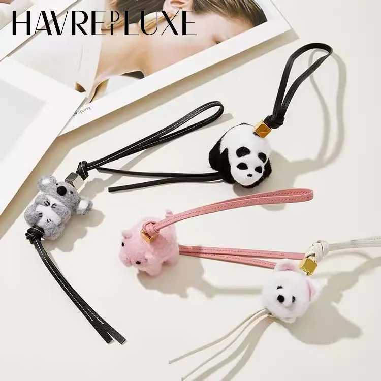 Advanced Animal Charm Wool Felt Handmade Koala Panda Rabbit Pig Deer Sheep Owl Animal Fruit Cute Doll Bags Accessories J251121