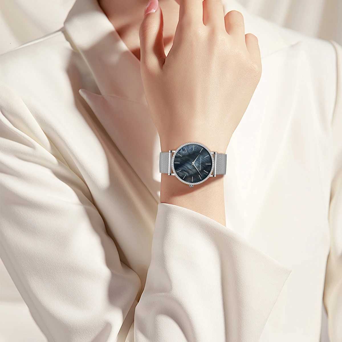 Reloj Mujer Janese Quartz Movement Luxury Women Rhinestone Stainl Steel Fashion Gift Box Waterproof Ladies WristXJ251021