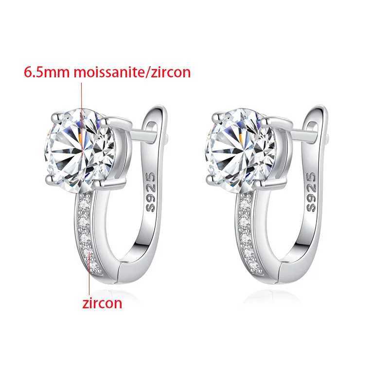 TFGLBU New Tess Past 65mm Moissanite Stud Earrings or Women Shine Wedding 100 925 Sterling Silver Diamond Fine Jewelry Gift J251021