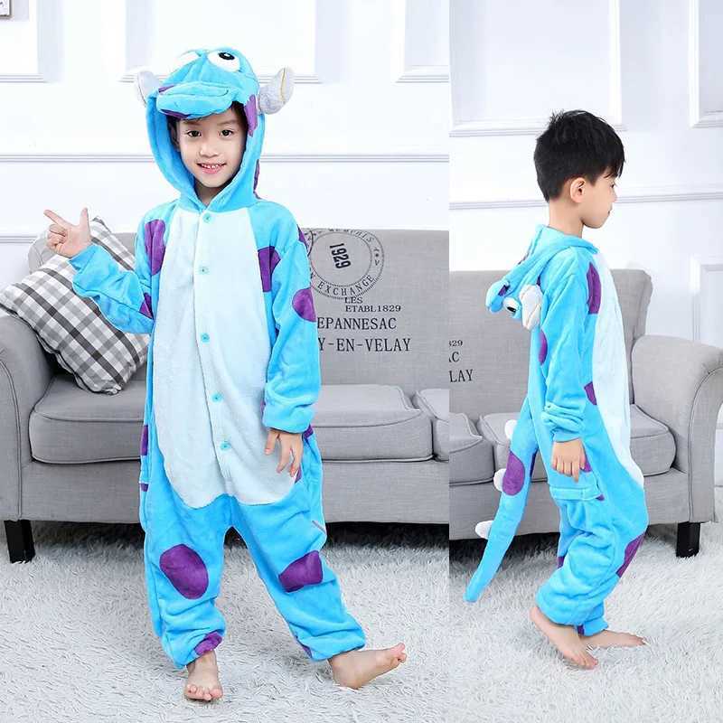 Pixar Sulley Monsters Inc Blue Furry Onesie Costume For Adults Couples Warm Plush Pajamas Halloween Christmas Gift L251021GWQB