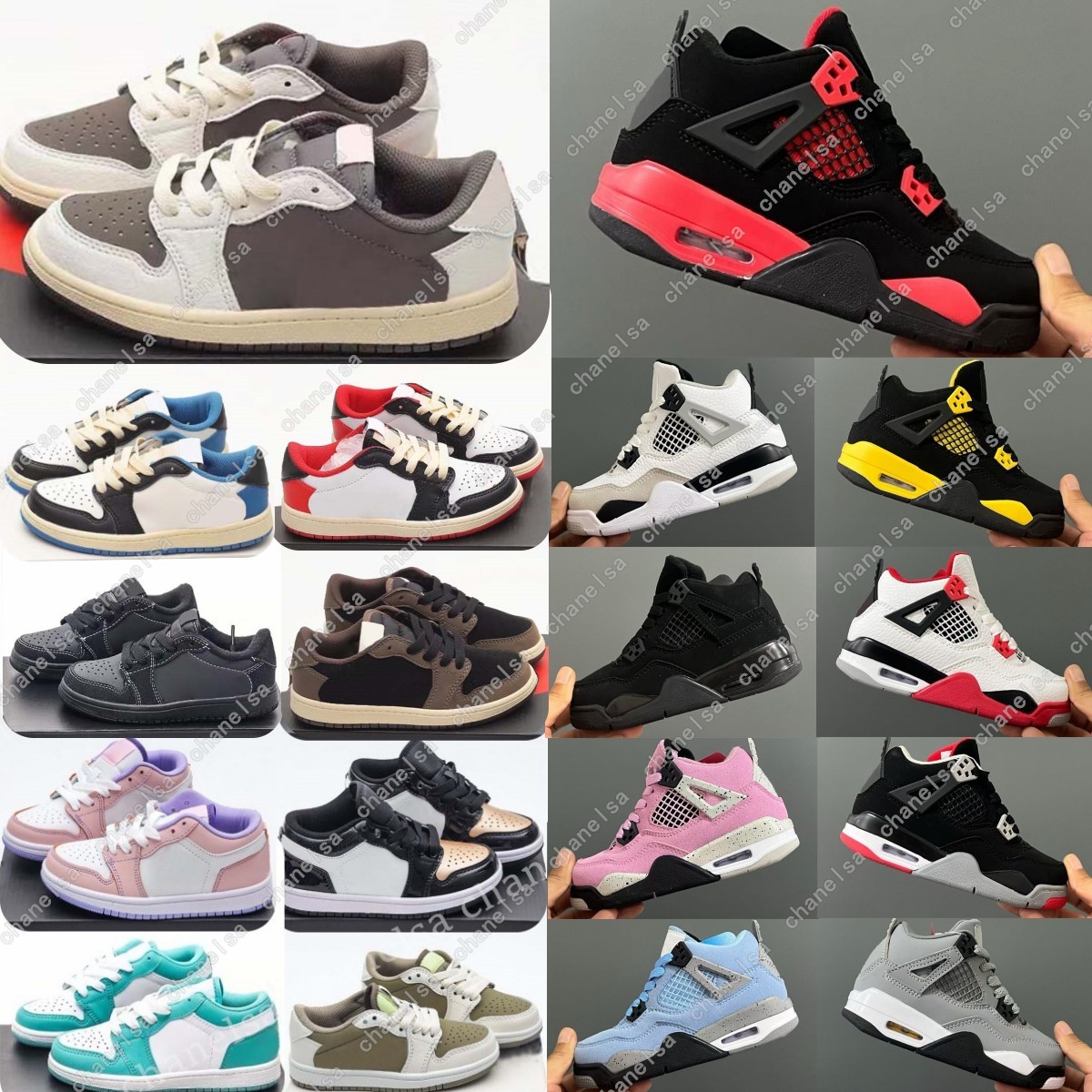 kids shoes Toddler sneakers low pink olive Black Mocha infant boys girls youth Basketball shoe Designer trainer F5qo#