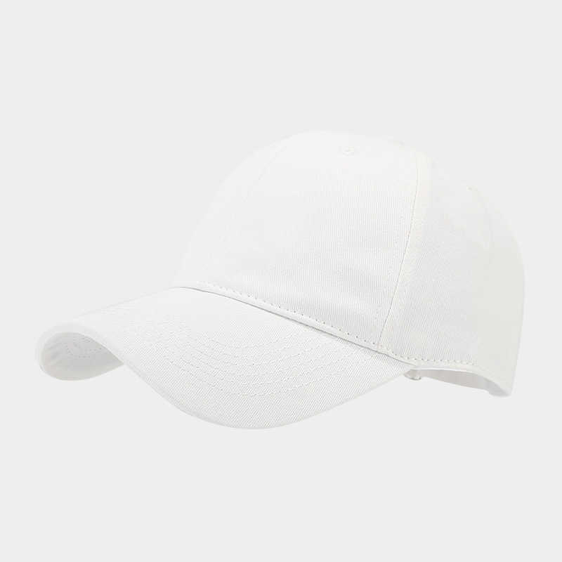 Fashion Plain Soft Top Cotton Baseball Cap for Men Slimming Street Hiphop Duckbill Cap for Women H251020
