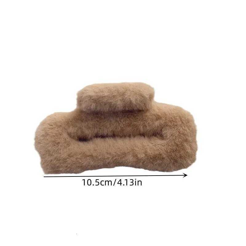 105cm Plush Square Hair Claw Clip Womens Korean Simple Versatile Grab Clip Fashion Shark Clip Girl Hair AccessoriesW254021