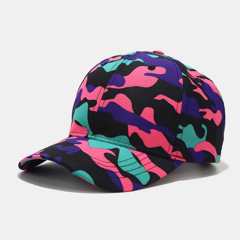New Camouflage Baseball Cap Womens Street Trend Hip Hop Cap Mens Summer Outdoor Versatile Hat H251020