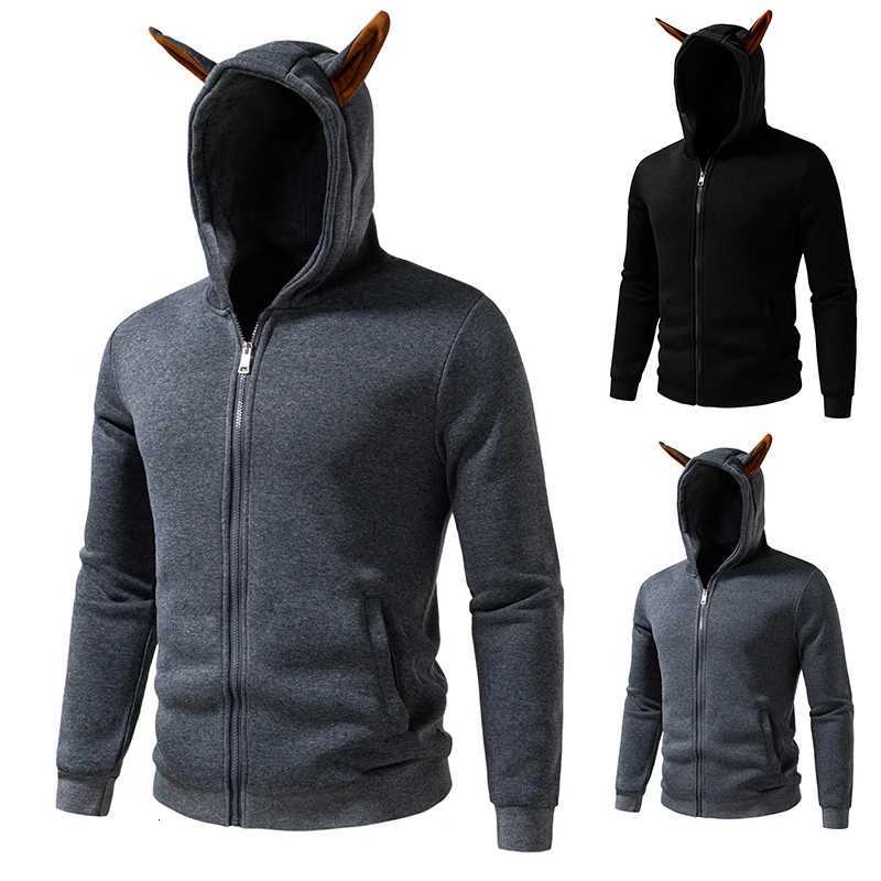 Mens Hoodies Shiny Hoodie Men Zip Up HipHop Male Hoody Men Dog Ear Cool Design Hooded Jacket H257 W251021